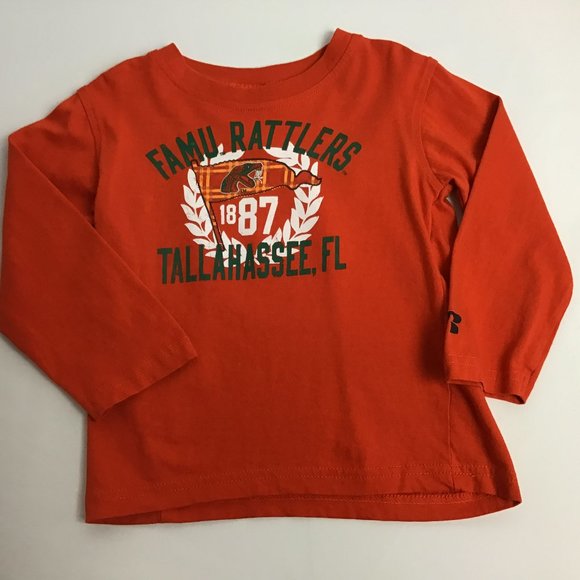 FAMU Rattlers Unisex Orange Toddler Long Sleeved Shirt Size 2T - Picture 1 of 5